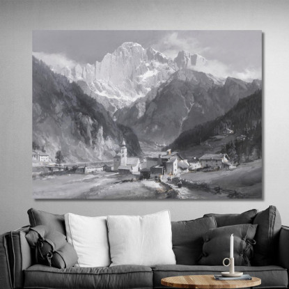 Monte Civetta Edward Theodore Compton etc47 quadro stampato su tela