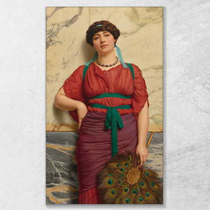 Euripile John William Godward jwg31 quadro stampato su tela
