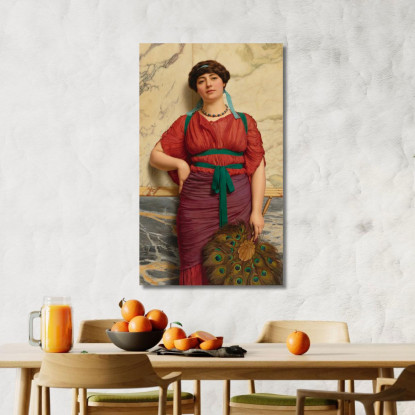 Euripile John William Godward jwg31 quadro stampato su tela
