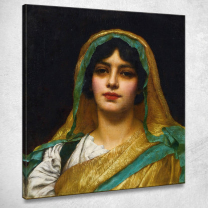 Testa Di Ragazza Atalanta John William Godward jwg34 quadro stampato su tela