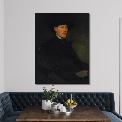 Ritratto Di Un Giovane Frank Duveneck fdu15 quadro stampato su tela
