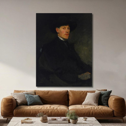 Ritratto Di Un Giovane Frank Duveneck fdu15 quadro stampato su tela