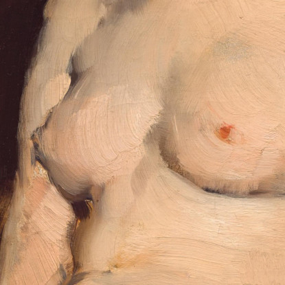 Nudo Seduto Frank Duveneck fdu20 quadro stampato su tela