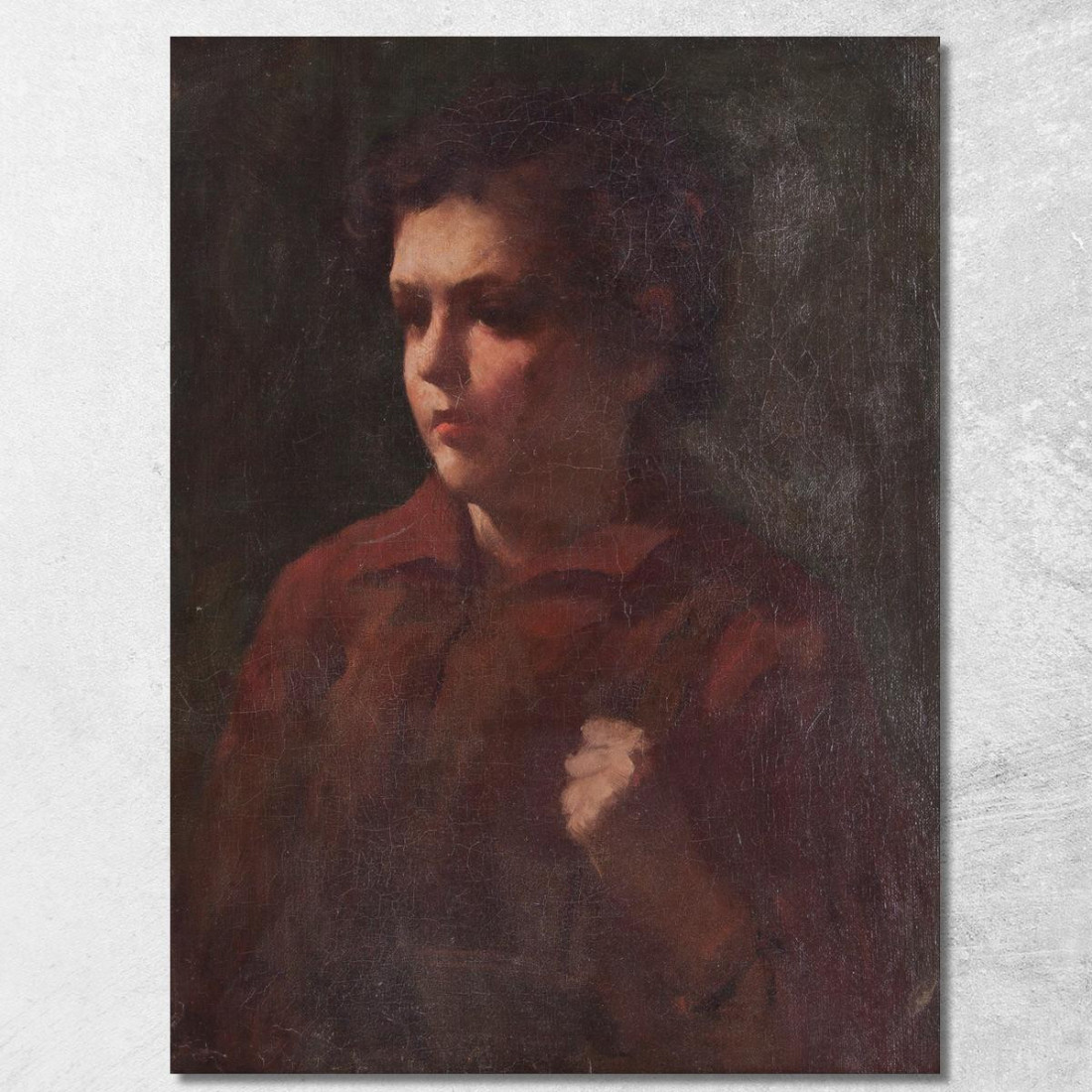 Studio Di Uno Scolaro Frank Duveneck fdu23 quadro stampato su tela