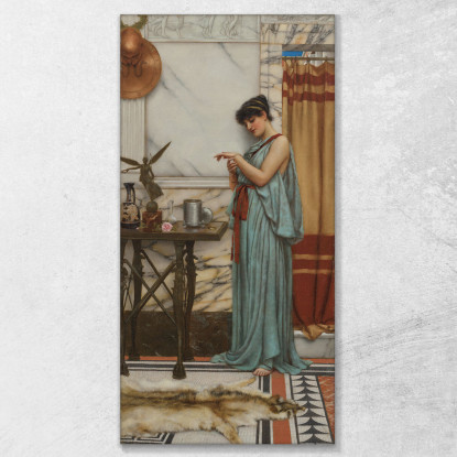 Il Suo Regalo Di Compleanno John William Godward jwg36 quadro stampato su tela