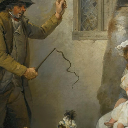 Cani Danzanti George Morland gmo17 quadro stampato su tela