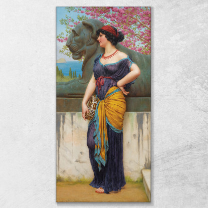 Nel Boschetto Del Tempio Di Iside John William Godward jwg38 quadro stampato su tela