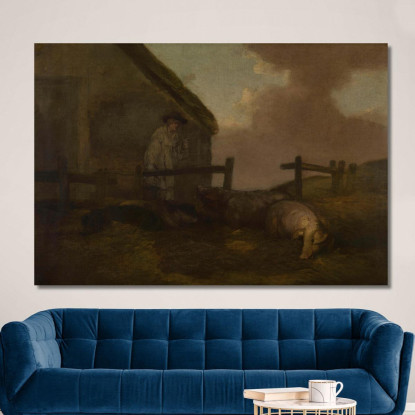 Porcaro George Morland gmo35 quadro stampato su tela