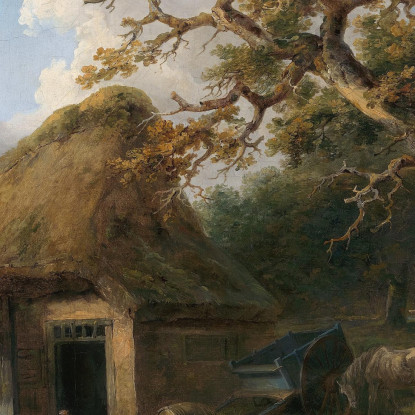 Il Vecchio Mulino Ad Acqua George Morland gmo48 quadro stampato su tela