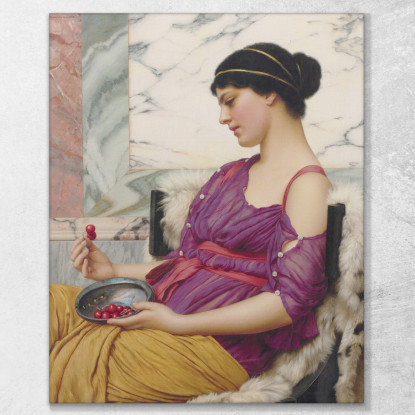 Ismenia John William Godward jwg44 quadro stampato su tela