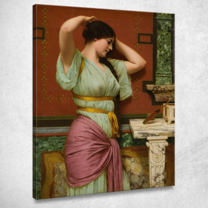 Giulia John William Godward jwg45 quadro stampato su tela