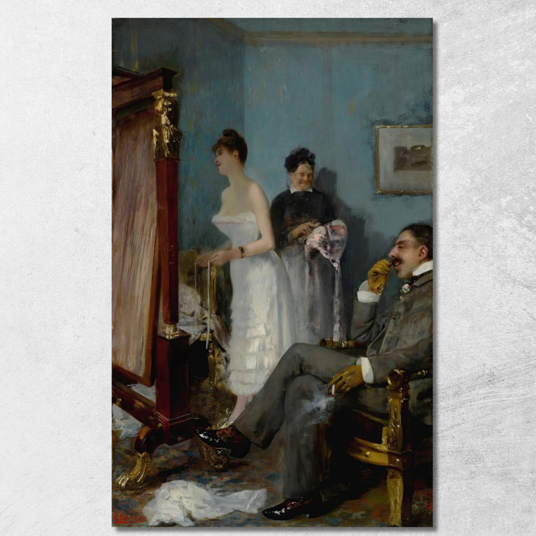 Nana Henri Gervex hgr25 quadro stampato su tela