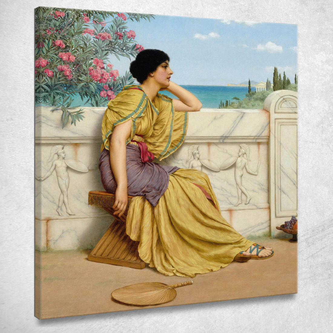 Orari Di Svago  John William Godward jwg47 quadro stampato su tela