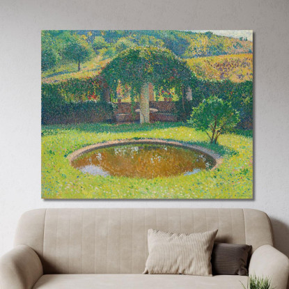 Bacino E Pergolato Sud-Ovest Del Parco Di Marquayrol Henri Martin hmt5 quadro stampato su tela