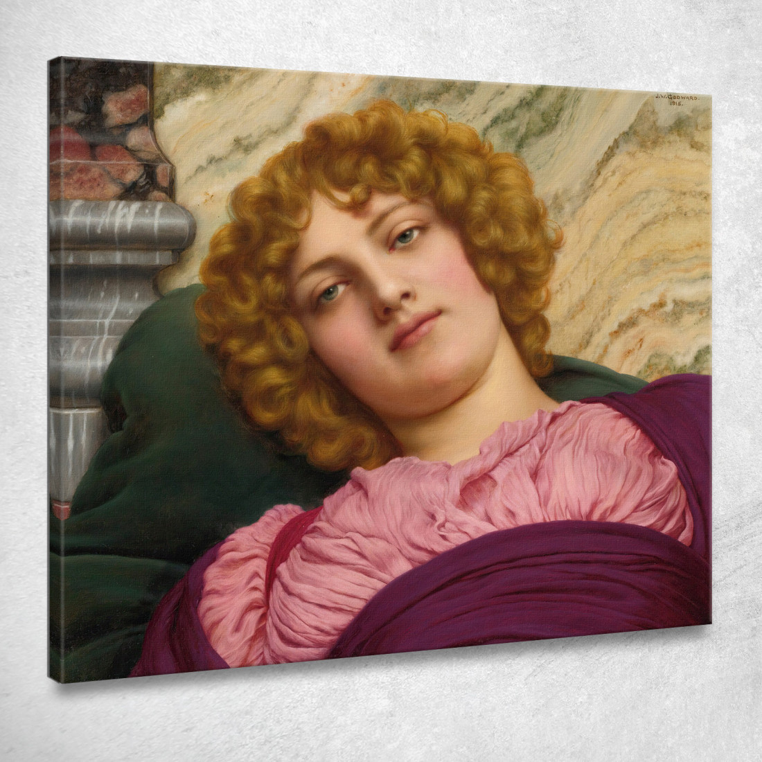 Mirrinna John William Godward jwg54 quadro stampato su tela