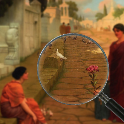 Fuori Porta Di Pompei John William Godward jwg56 quadro stampato su tela