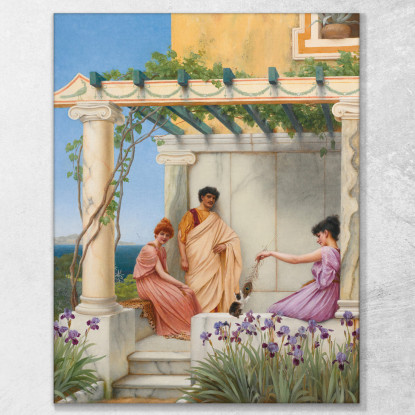Tempo Di Gioco John William Godward jwg57 quadro stampato su tela