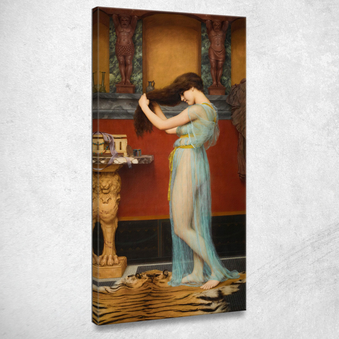 Preparazione Per Il Bagno John William Godward jwg58 quadro stampato su tela