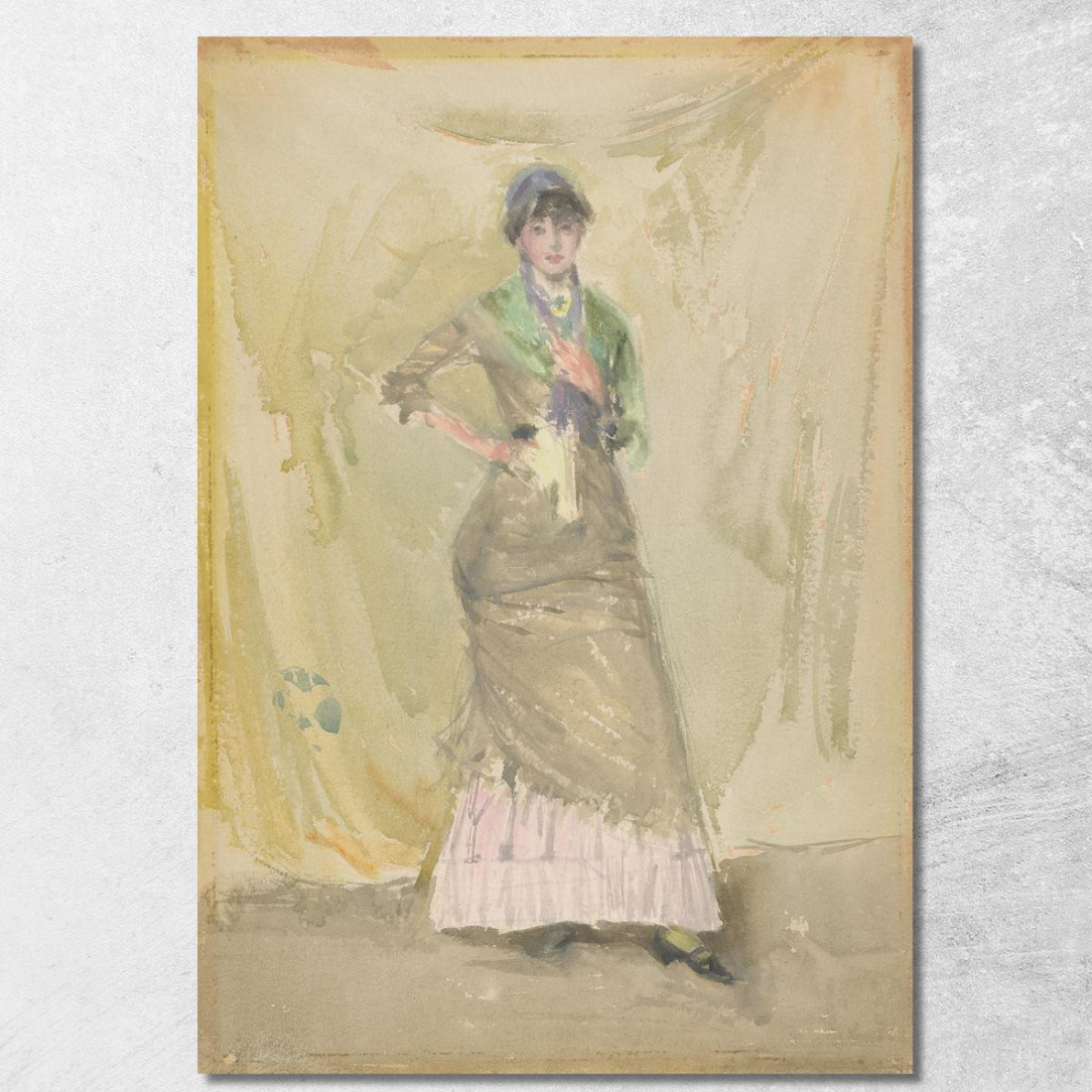 Una Nota In Verde James Abbott McNeill Whistler jam2 quadro stampato su tela