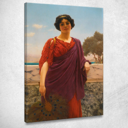 Appuntamento John William Godward jwg60 quadro stampato su tela