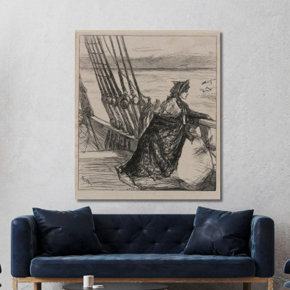 Un'Illustrazione Per La Figlia Del Maggiore James Abbott McNeill Whistler jam6 quadro stampato su tela