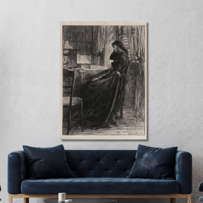 Un'Illustrazione Per Il Sermone Di Prova James Abbott McNeill Whistler jam8 quadro stampato su tela