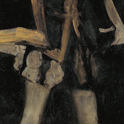 Composizione In Nero N. 3 - Sir Henry Irving Nei Panni Di Filippo Ii Di Spagna James Abbott McNeill Whistler jam12 quadro stamp