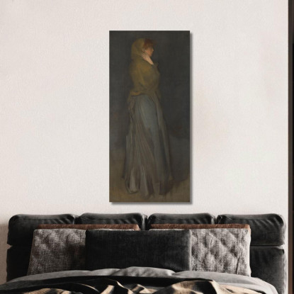 Composizione In Giallo E Grigio - Effie Deans James Abbott McNeill Whistler jam18 quadro stampato su tela