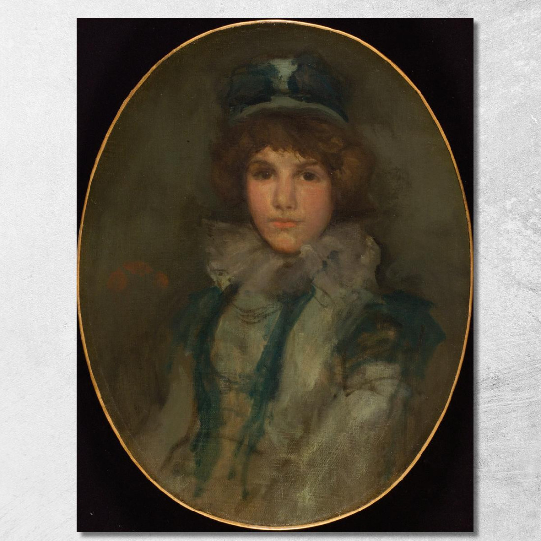 Blu E Corallo - Il Piccolo Berretto Blu James Abbott McNeill Whistler jam25 quadro stampato su tela