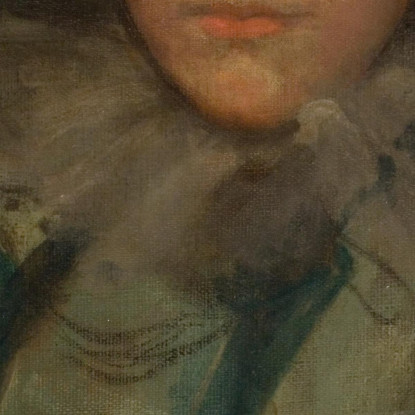 Blu E Corallo - Il Piccolo Berretto Blu James Abbott McNeill Whistler jam25 quadro stampato su tela