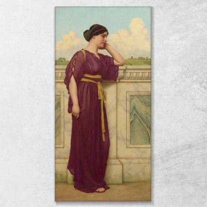 Soft Cade Il Sera John William Godward jwg63 quadro stampato su tela
