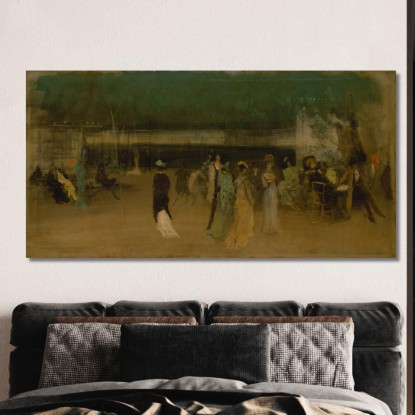 I Giardini Di Cremorne N. 2 James Abbott McNeill Whistler jam31 quadro stampato su tela
