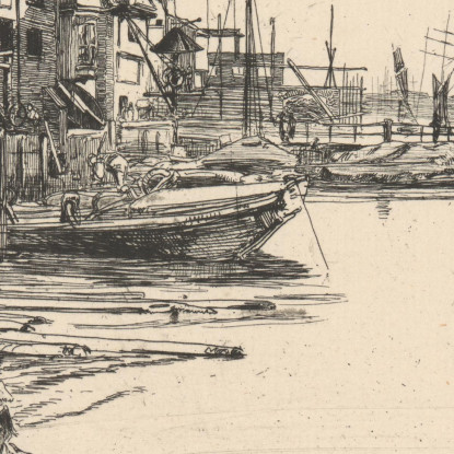 Eagle Wharf James Abbott McNeill Whistler jam32 quadro stampato su tela