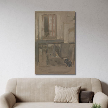 Facciata Di Una Casa James Abbott McNeill Whistler jam35 quadro stampato su tela