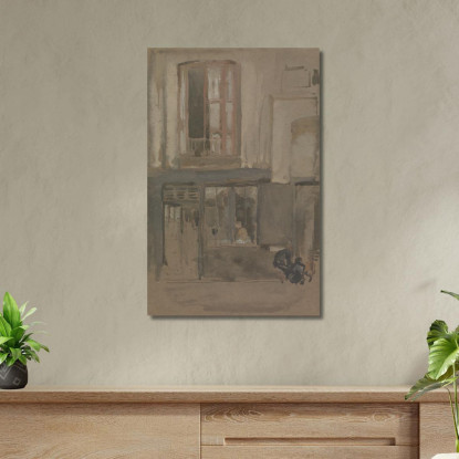 Facciata Di Una Casa James Abbott McNeill Whistler jam35 quadro stampato su tela