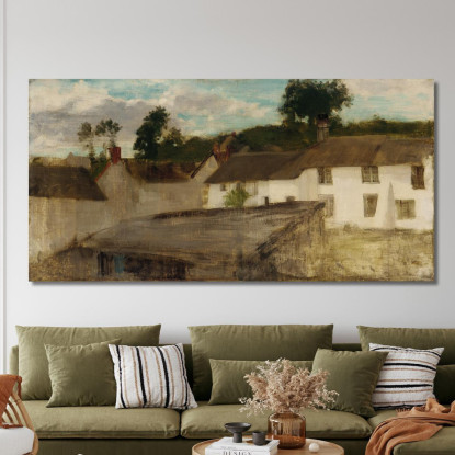 Verde E Argento - I Cottage Del Devonshire James Abbott McNeill Whistler jam40 quadro stampato su tela
