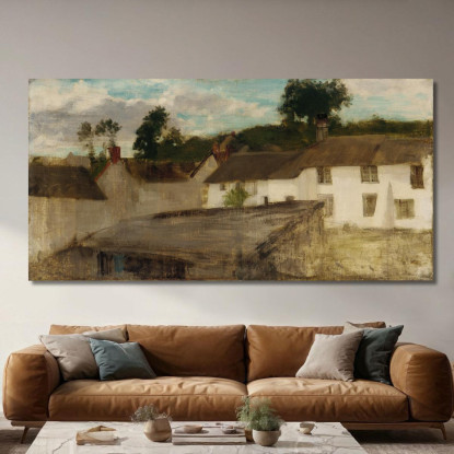 Verde E Argento - I Cottage Del Devonshire James Abbott McNeill Whistler jam40 quadro stampato su tela