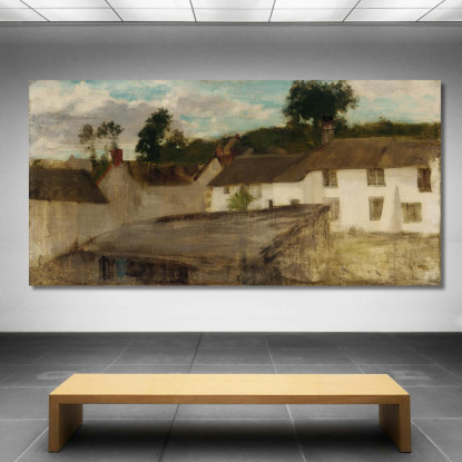 Verde E Argento - I Cottage Del Devonshire James Abbott McNeill Whistler jam40 quadro stampato su tela