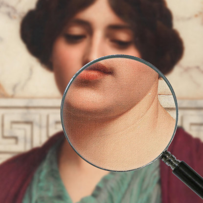 Stesicrate John William Godward jwg65 quadro stampato su tela