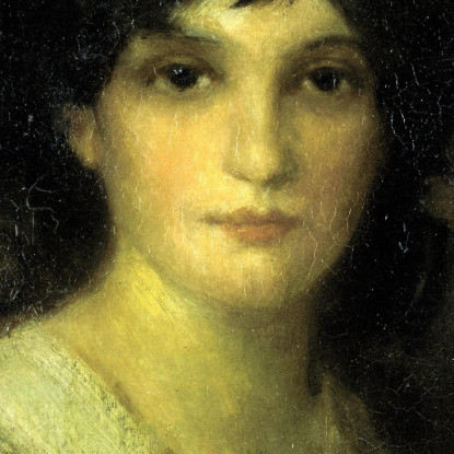 Testa Di Una Giovane Donna James Abbott McNeill Whistler jam49 quadro stampato su tela