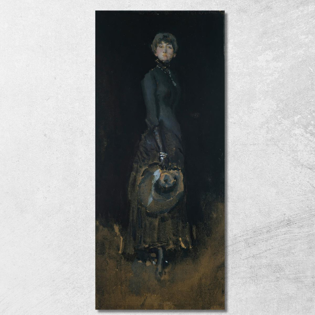 Signora In Grigio James Abbott McNeill Whistler jam53 quadro stampato su tela