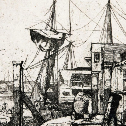 Limehouse James Abbott McNeill Whistler jam55 quadro stampato su tela