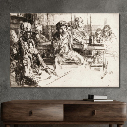 Uomini Della Riva James Abbott McNeill Whistler jam59 quadro stampato su tela