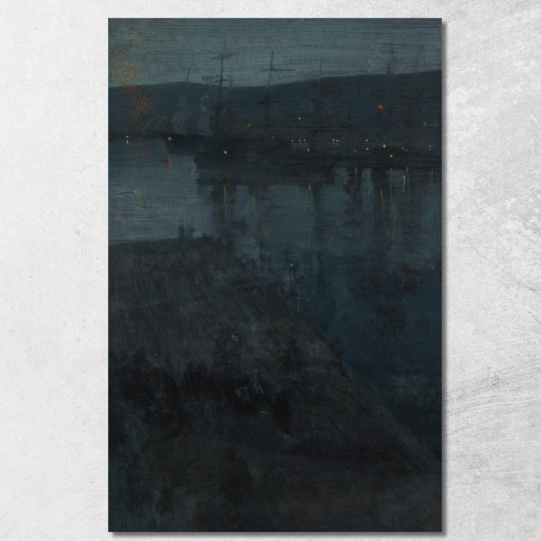 Notturno In Blu E Oro Valparaíso James Abbott McNeill Whistler jam65 quadro stampato su tela