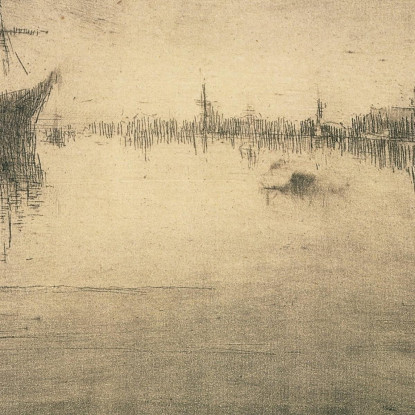 Notturno James Abbott McNeill Whistler jam68 quadro stampato su tela