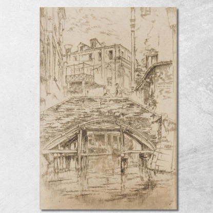 Ponte Del Piovan James Abbott McNeill Whistler jam83 quadro stampato su tela