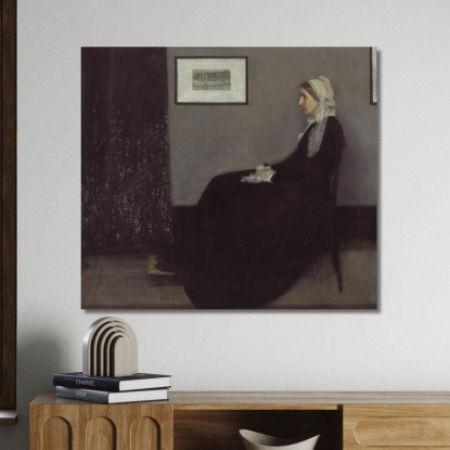Ritratto Della Madre Dell'Artista James Abbott McNeill Whistler jam85 quadro stampato su tela