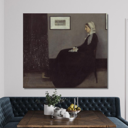 Ritratto Della Madre Dell'Artista James Abbott McNeill Whistler jam85 quadro stampato su tela