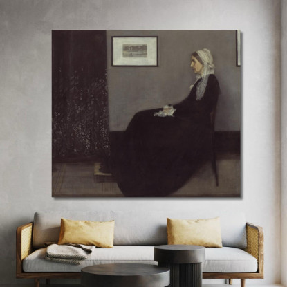 Ritratto Della Madre Dell'Artista James Abbott McNeill Whistler jam85 quadro stampato su tela