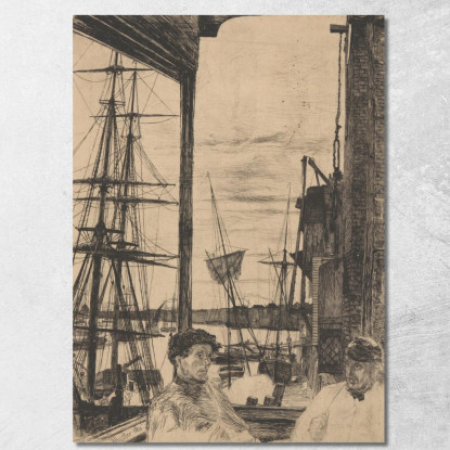 Rotherhithe James Abbott McNeill Whistler jam92 quadro stampato su tela